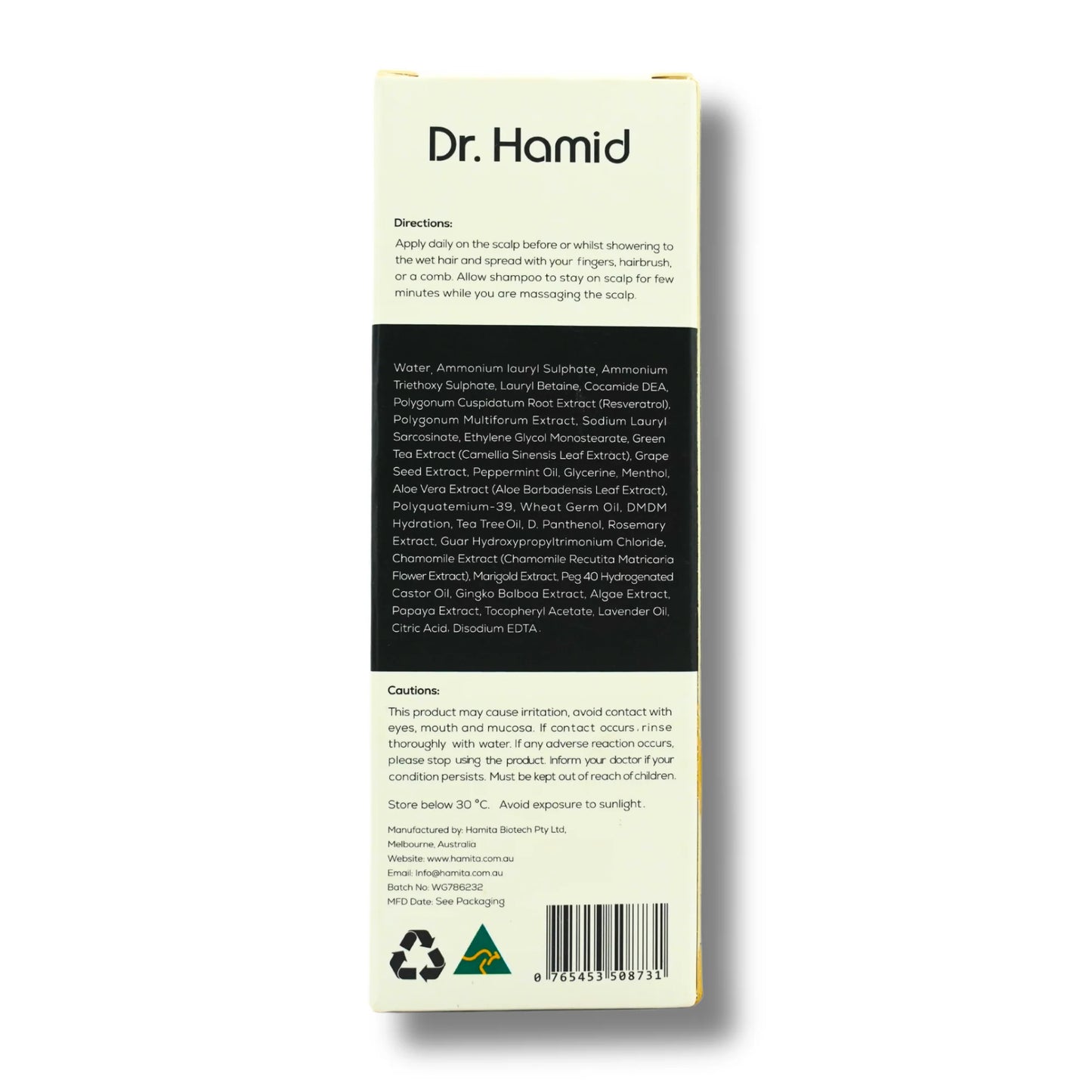 Dr Hamid Shampoo (Hair Care & Growth) 250ml